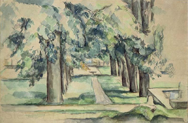 Paul Cezanne Avenue of Chestnut Trees at Jas de Bouffan France oil painting art